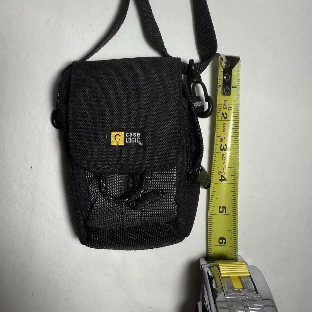 Case Logic Digital Camera Case Black Zip Long Adjustable Strap